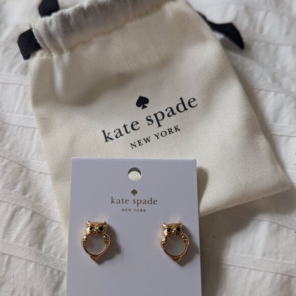 Owl Kate Spade Earrings - Picture 1 of 2